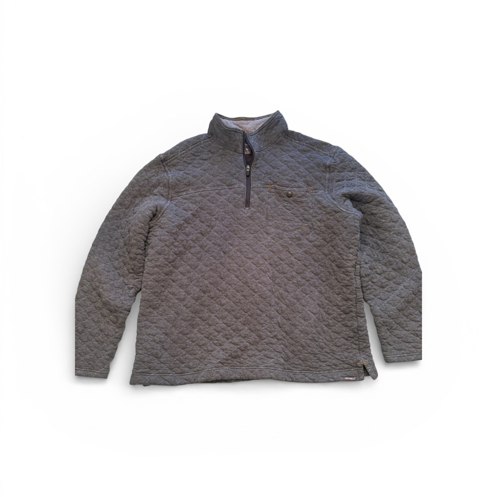 Eddie Bauer Men's Gray Quilted Jacket